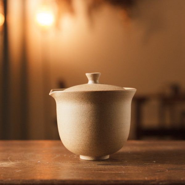Gray clay reduction fired gaiwan 灰泥还原烧盖杯