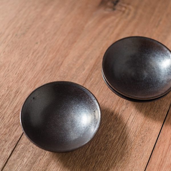 Black glazed tea cup 黑釉倒笠茶杯