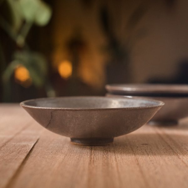 Black glazed tea cup 黑釉倒笠茶杯 - Image 2