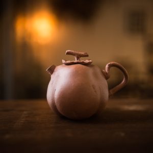 Persimmon shape teapot 柿子壶