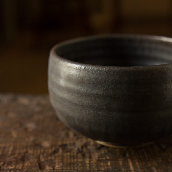 Black green Chawan 黑底墨绿釉茶碗 - Image 4