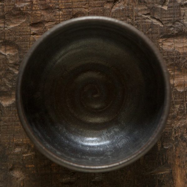 Black green Chawan 黑底墨绿釉茶碗 - Image 2